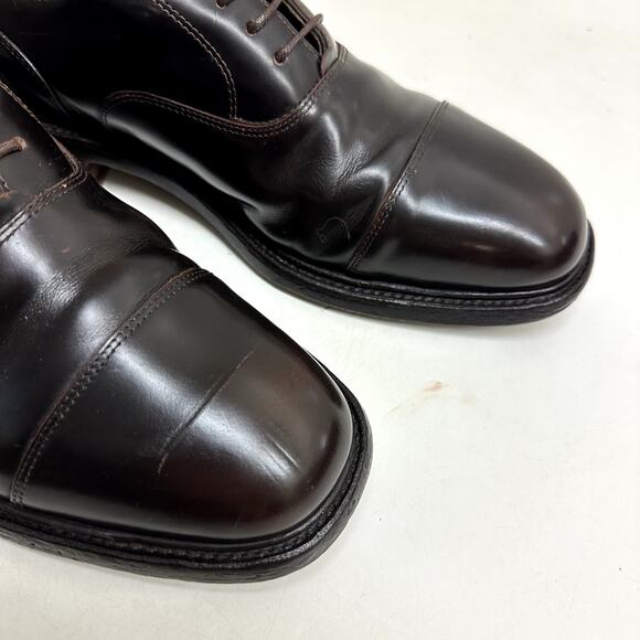 Grenson Cap Toe Oxford 5105 Burnished Dark Brown Leather Made in England US 8 main image 12